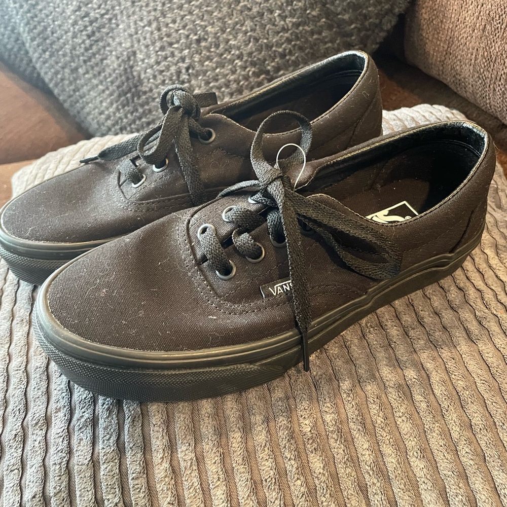 Vans  Black Canvas Sneakers